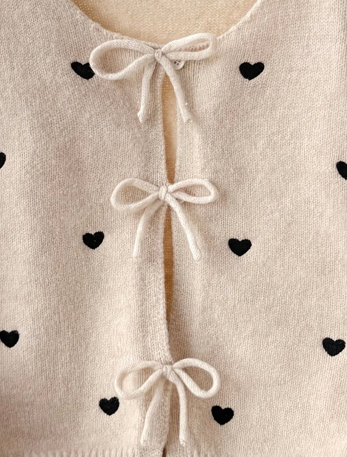 Heart Bow Cardigan
