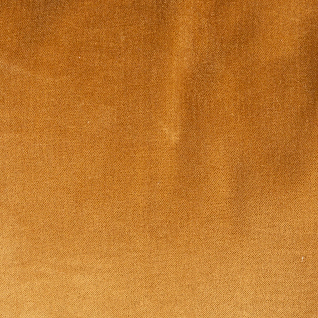 20" Square Cotton Velvet Pillow with Ruffled Trim, Mustard Color