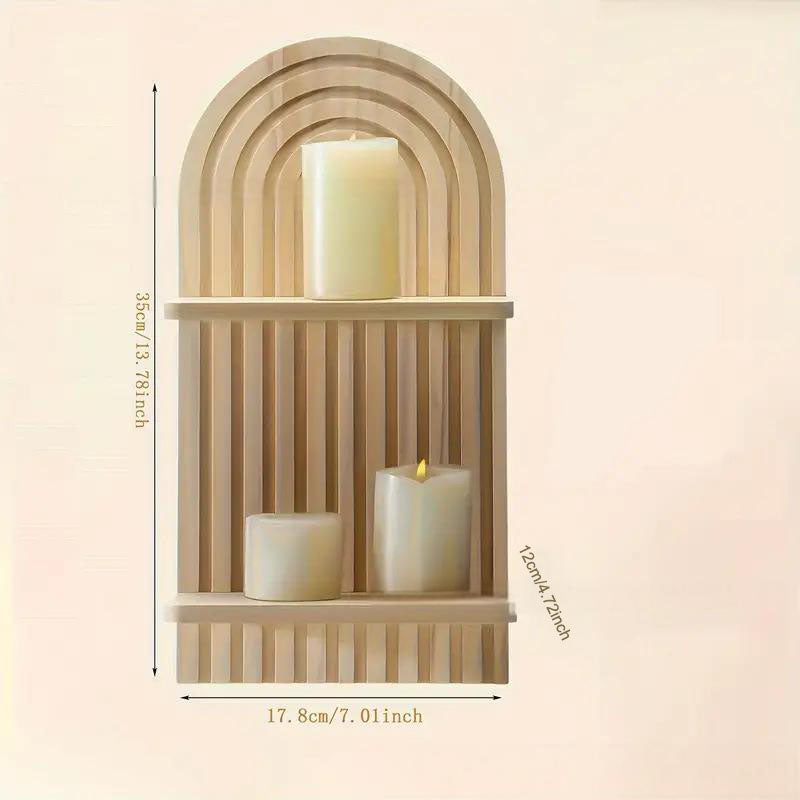 Bohemian style arched shelf