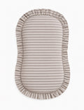 Grey Ivory Stripe Baby Lounger Cover
