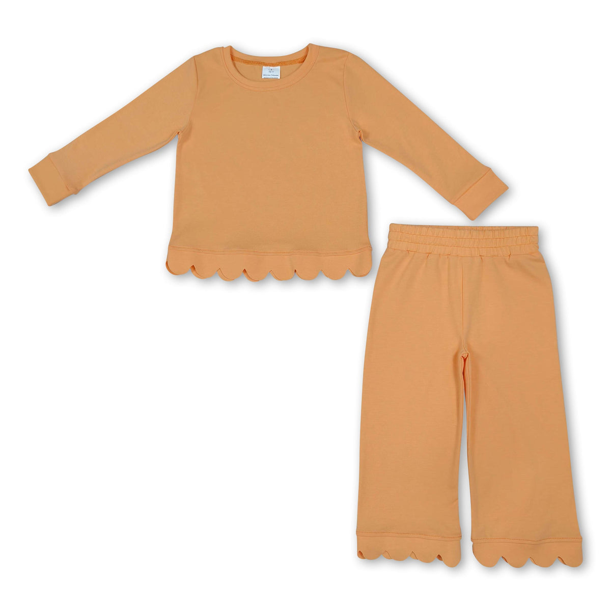 Orange Scallop Trim Set