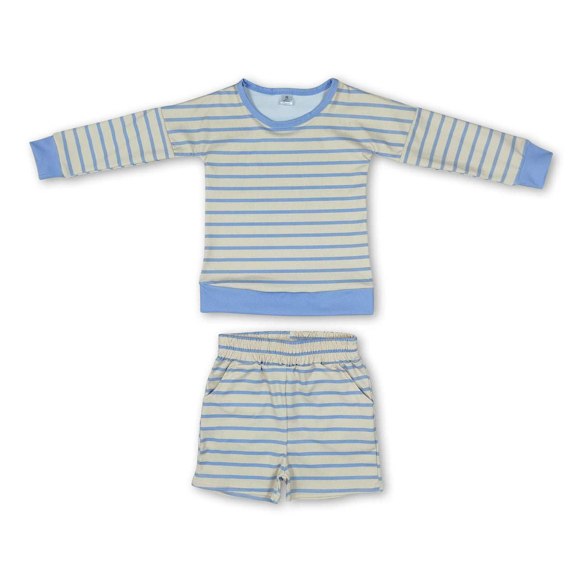 Yellow + Blue Stripe Activewear Set