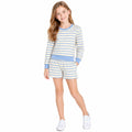 Yellow + Blue Stripe Activewear Set