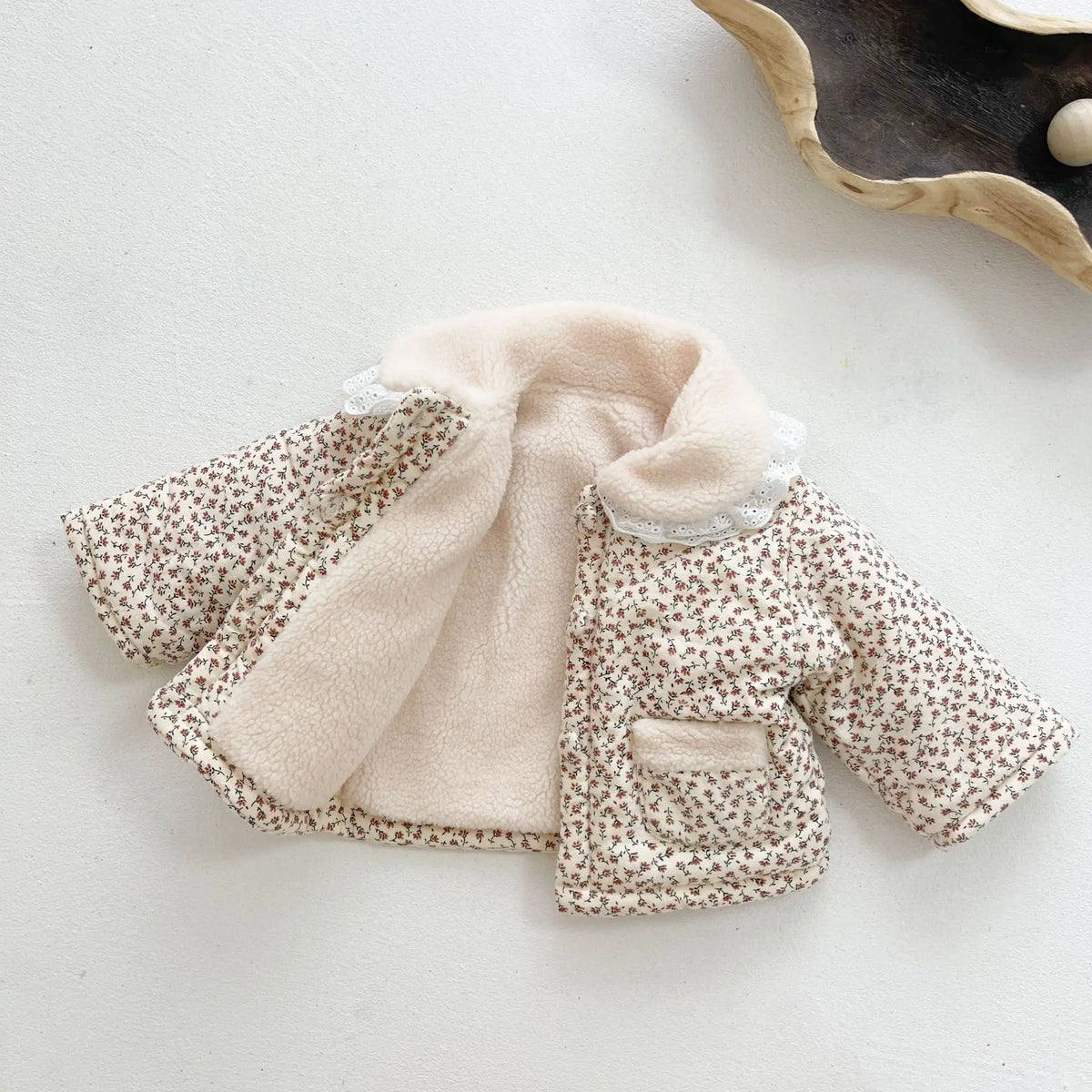 Girl Winter Jacket - Faux Lamb