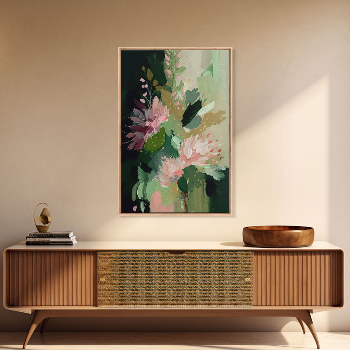 Abstract Flowers Canvas Print