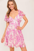 OCEAN WHISPER WOVEN MINI DRESS