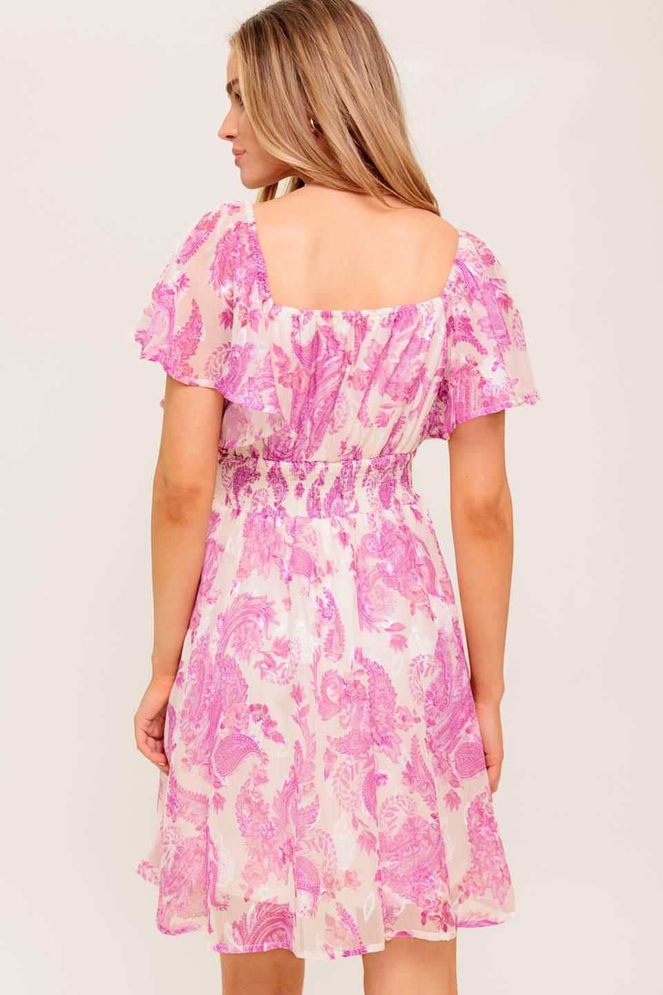 OCEAN WHISPER WOVEN MINI DRESS