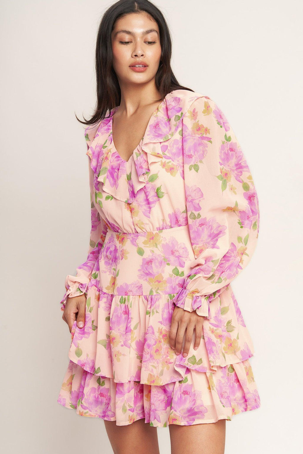 SWEET SERENDIPITY WOVEN MINI DRESS