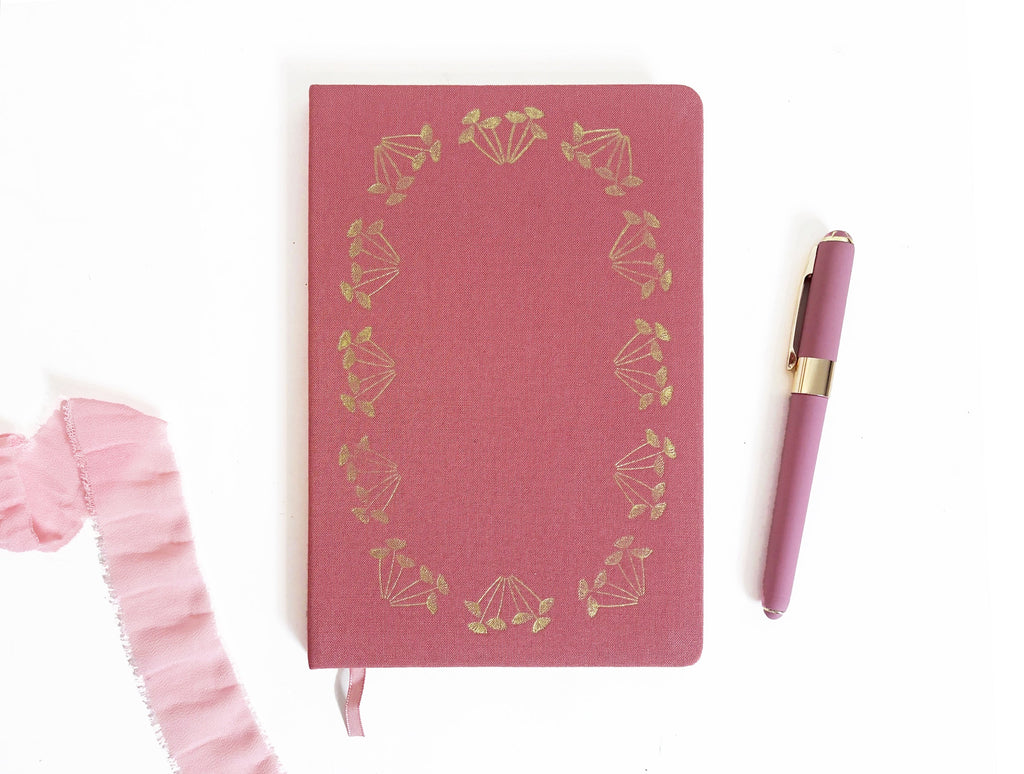 Queen Anne's Lace Foil Stamped Notebook