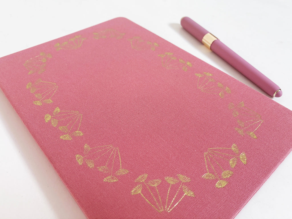 Queen Anne's Lace Foil Stamped Notebook
