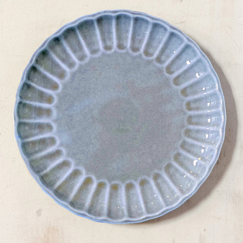 10.5" Stoneware Plate Light Blue