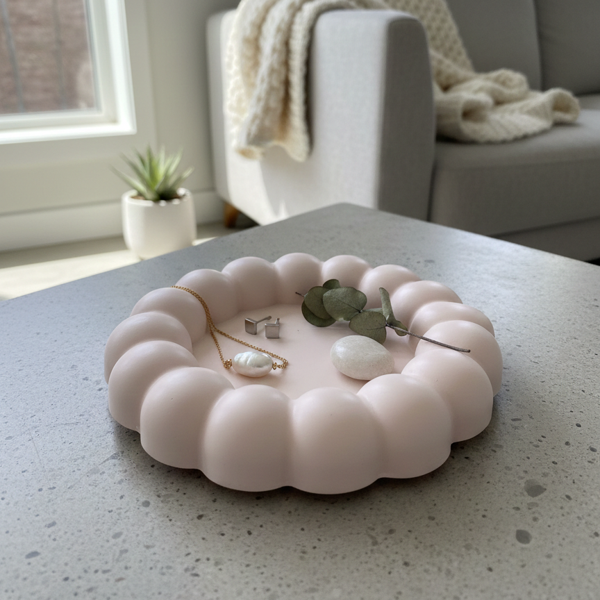 Jesmonite Bubble Jewelry & Trinket Dish
