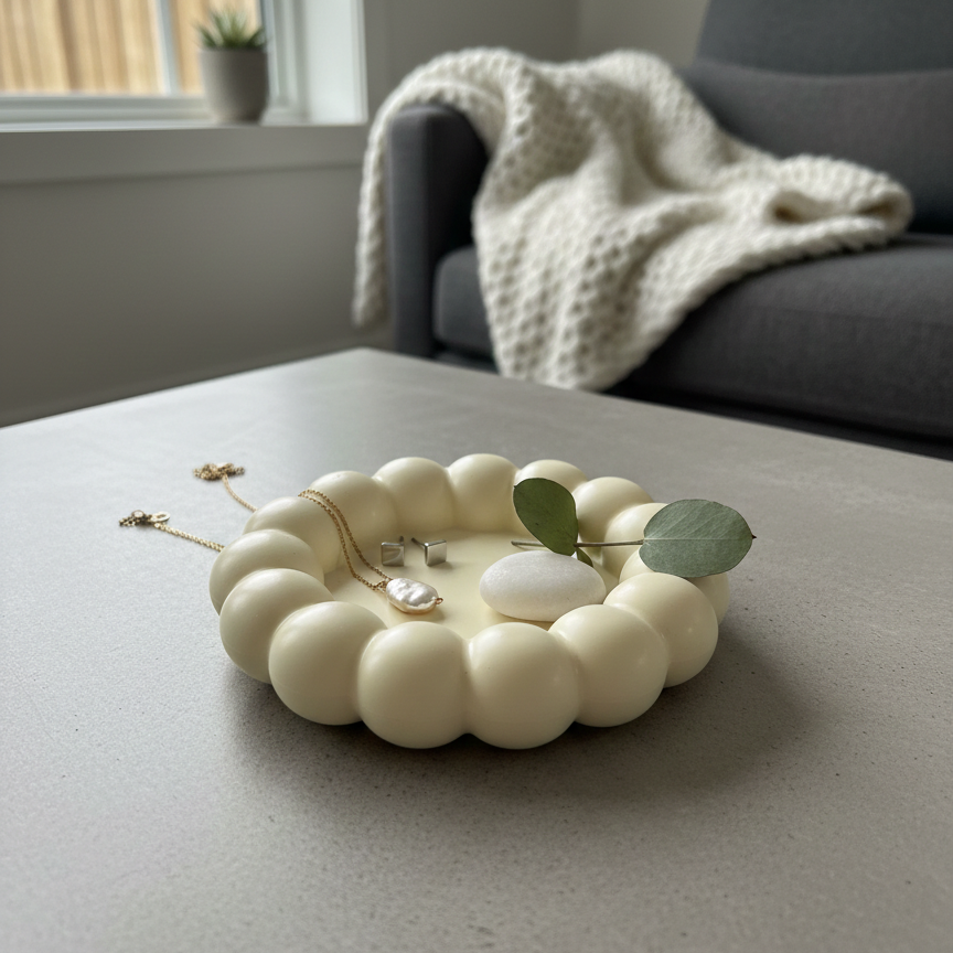 Jesmonite Bubble Jewelry & Trinket Dish