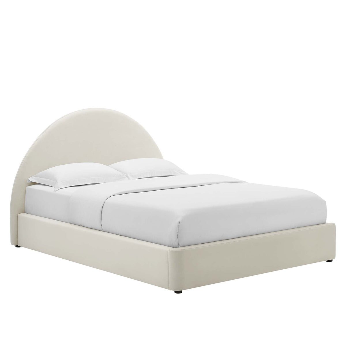 Resort Performance Velvet Arched Round Twin Platform Bed by Modway