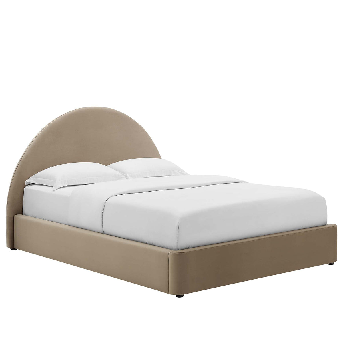Resort Performance Velvet Arched Round Twin Platform Bed by Modway