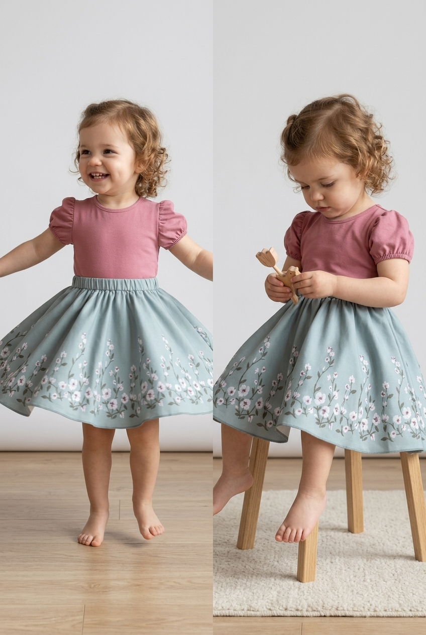 Organic Cotton Dress for Girls - Bloom