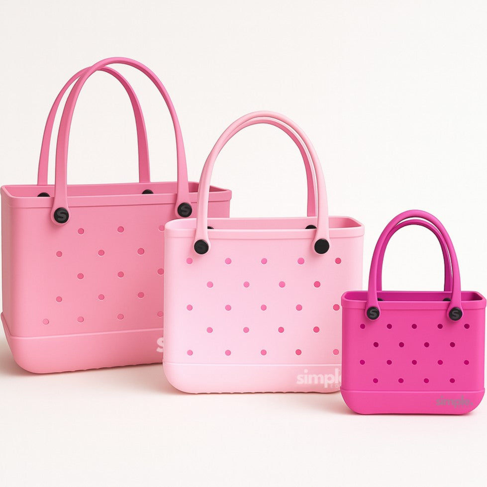 Rubber Tote Bag Set of 3