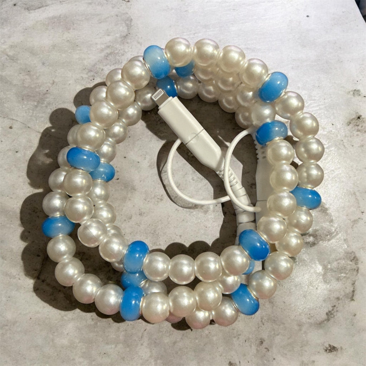 PATTERNED BEADED 4-IN-1 FAST CHARGING PHONE AND DEVICE CHARGER | 26 STYLES