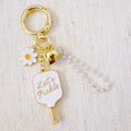 Pickleball Daisy Bag Charm