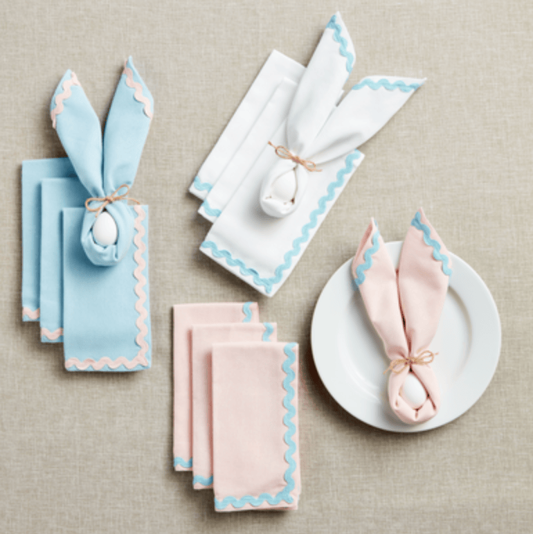 Ric Rac Cotton Dinner Napkins