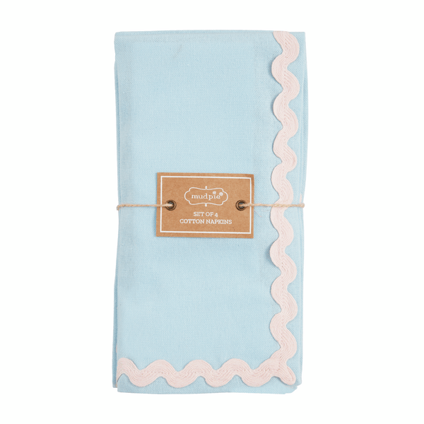Ric Rac Cotton Dinner Napkins