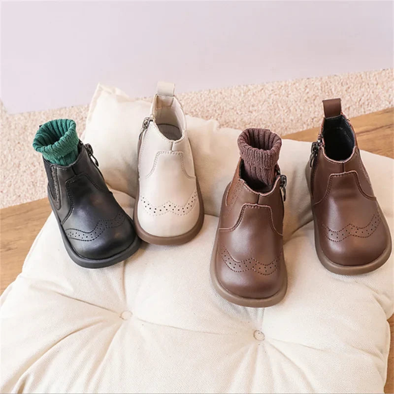 Leather Ankle Boots - Baby + Toddler