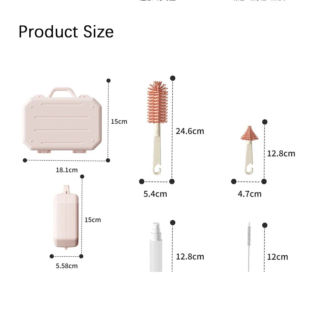 6-in-1 Portable Brush Set