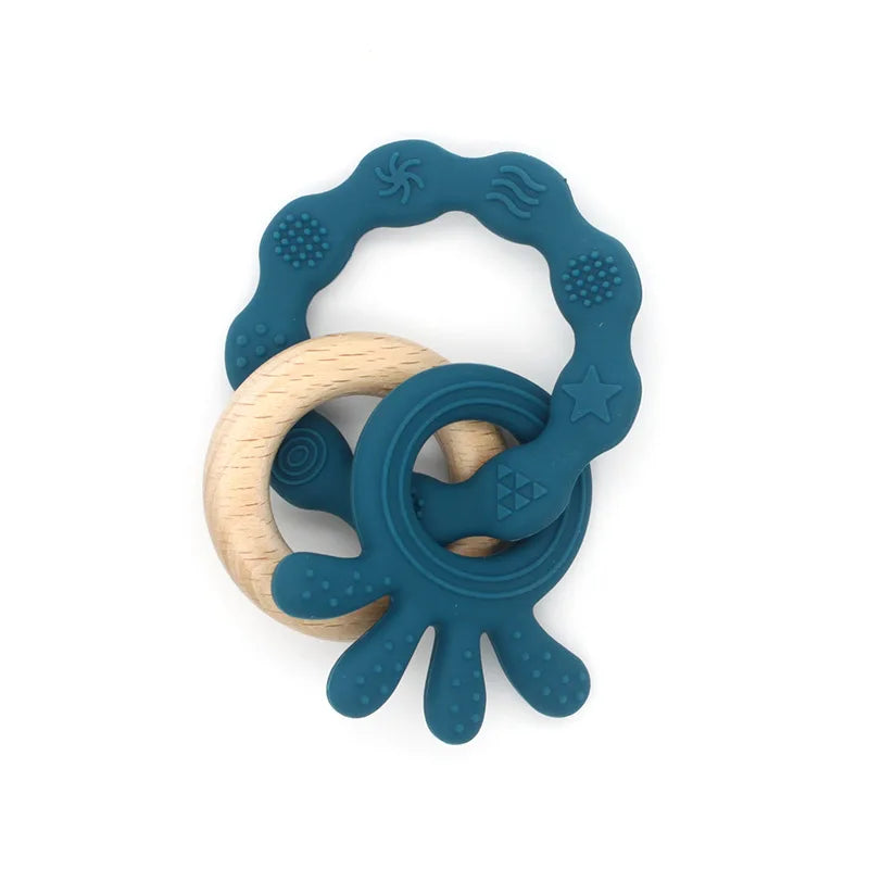 Rabbit Wooden Rattle & Teether