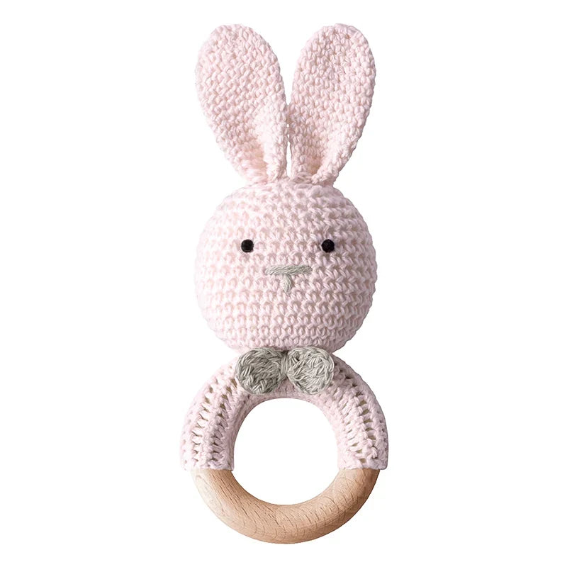Rabbit Wooden Rattle & Teether