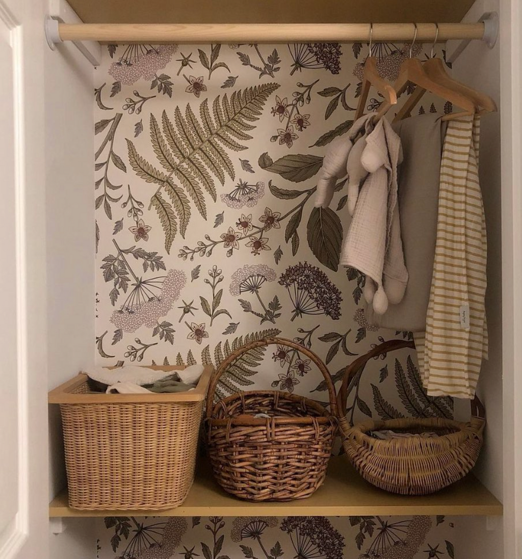 Boho Leaves wallpaper - Nursery Wall Decor Wallpapers