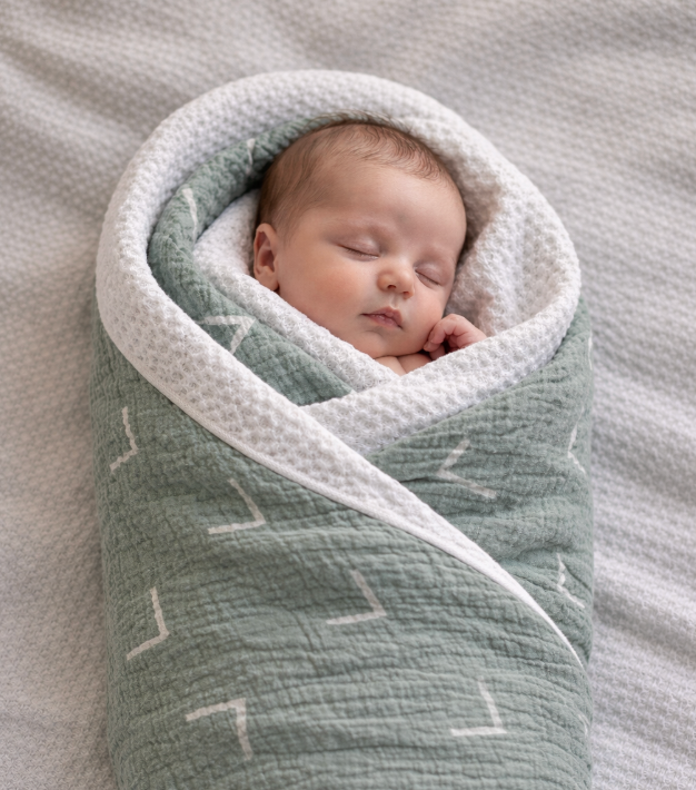 Green Arrow Muslin/Waffle Blanket