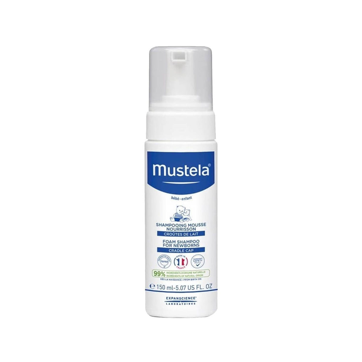 Mustela Newborn Baby Foam Shampoo - 5.07 fl oz