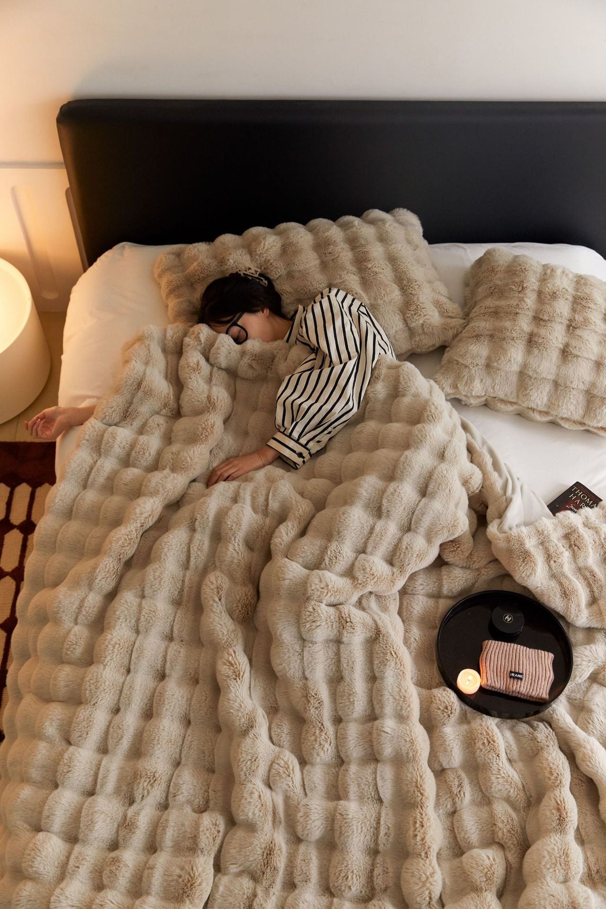 Oversized Tufted Plush Blanket