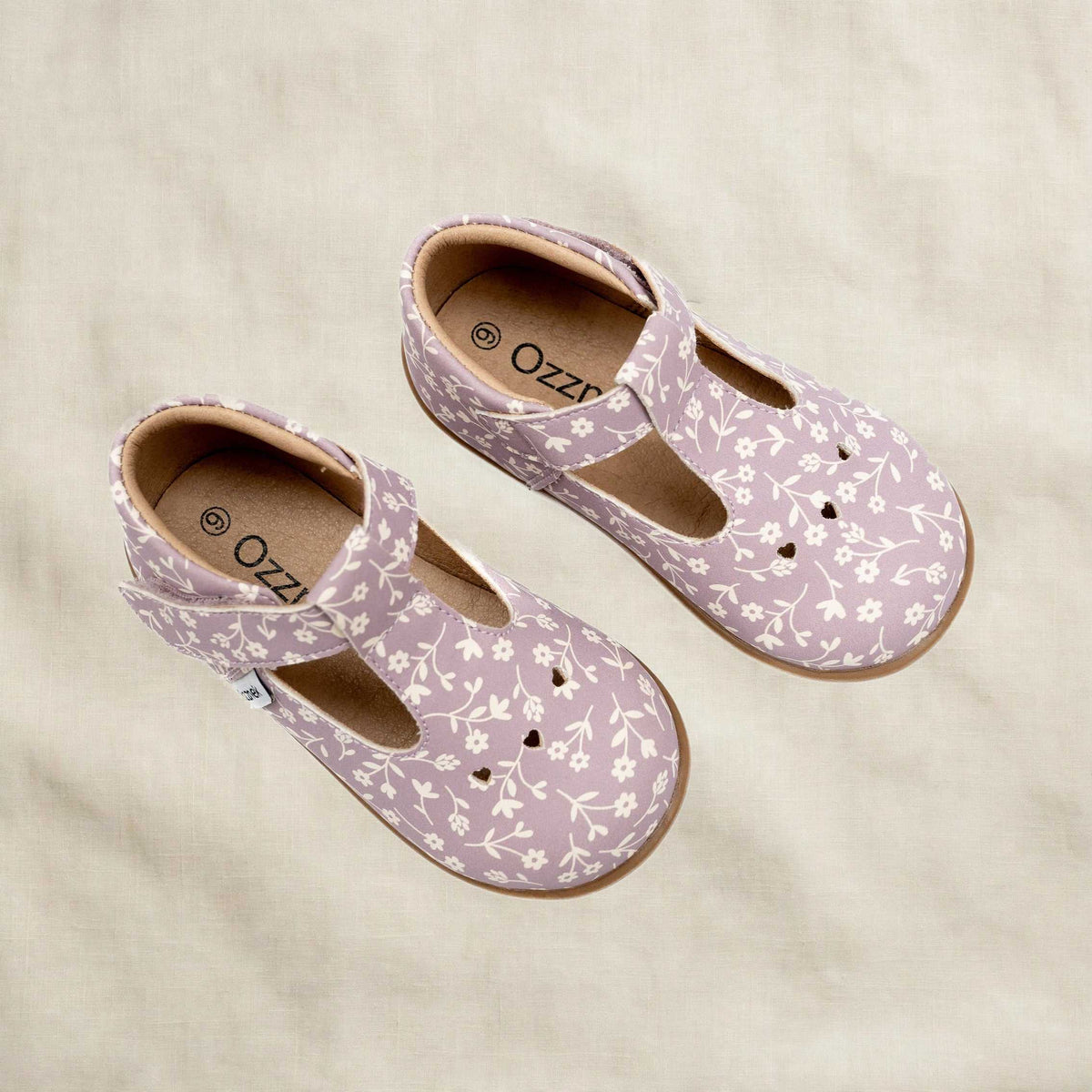 Ava Blossom Kids' Barefoot Mary Janes - Floral