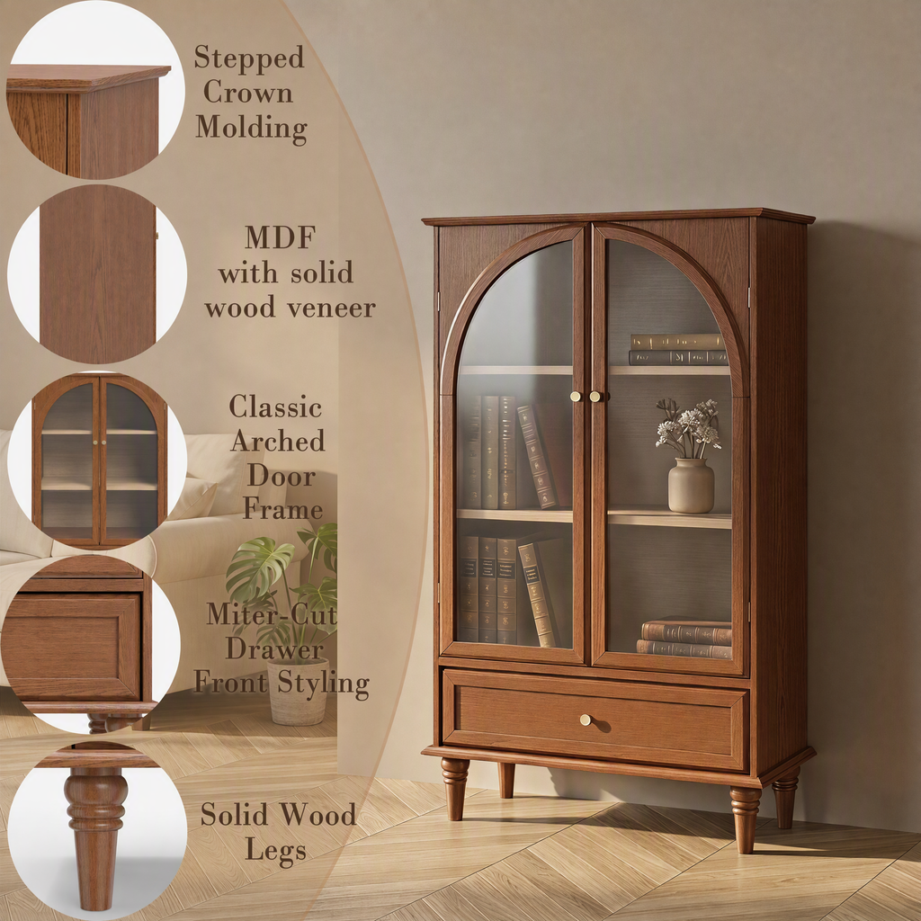 Vintage Accent Cabinet - Antique Glaze
