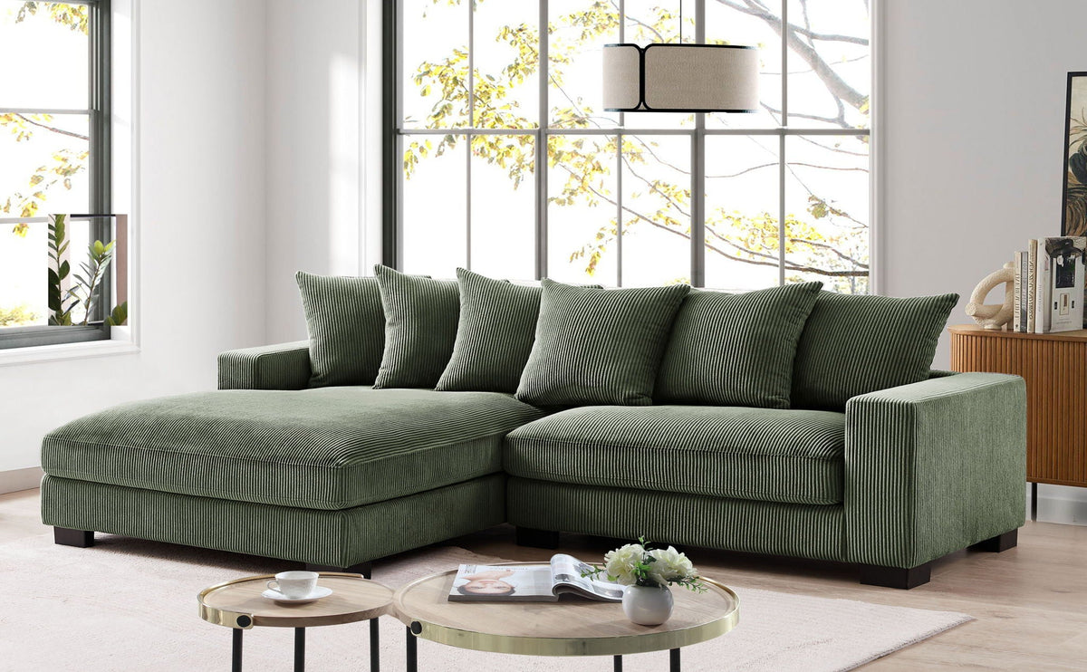 Luxe Oversized Sectional Couch 2 pcs