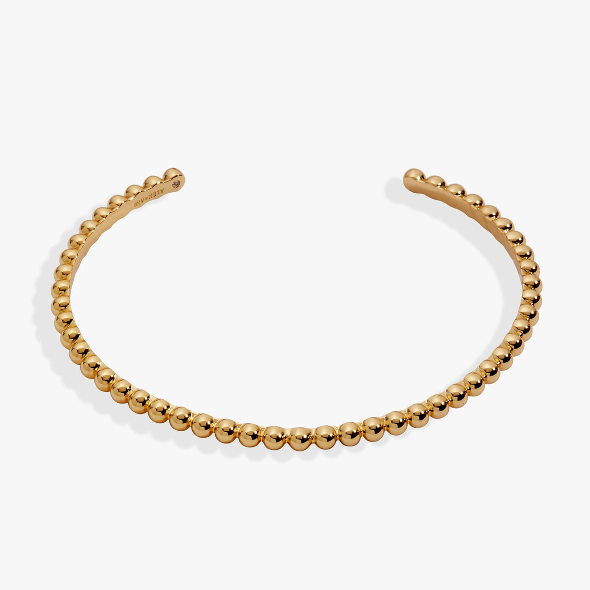 Alex + Ani Gold Beaded Cuff Bracelet