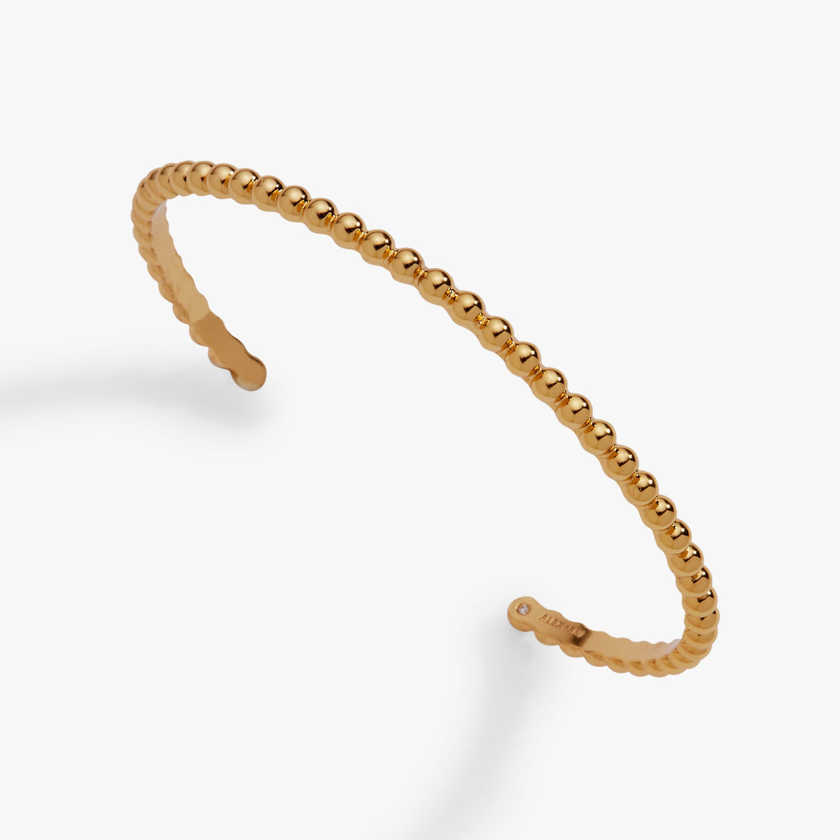 Alex + Ani Gold Beaded Cuff Bracelet