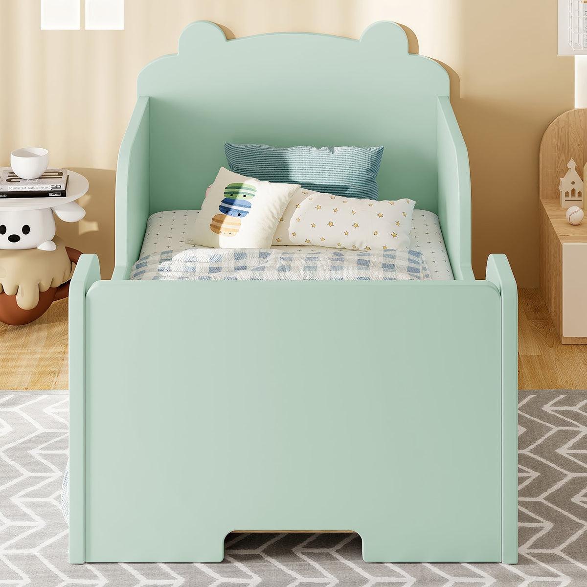Bear-Shaped Toddler Floor Bed