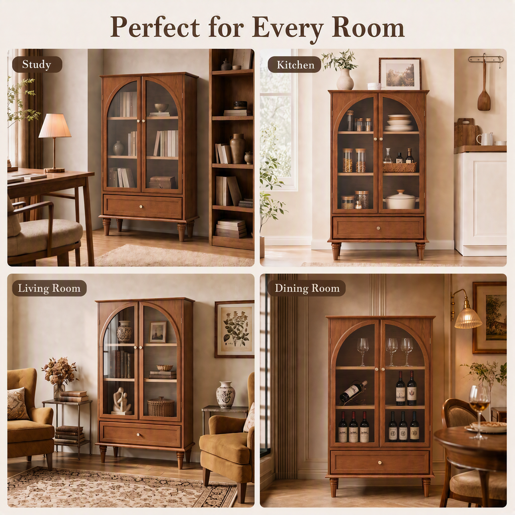 Vintage Accent Cabinet - Antique Glaze