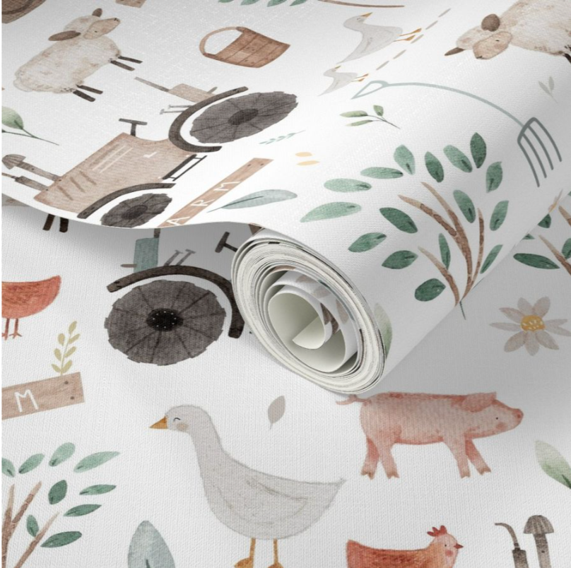 Farmhouse wallpaper - Nursery Wall Decor Wallpapers