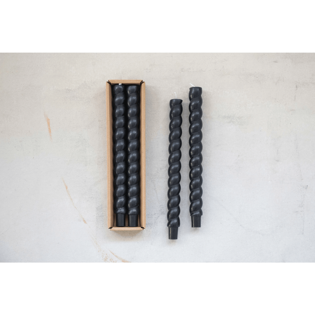 Tapered Twist Candles - 2 pc
