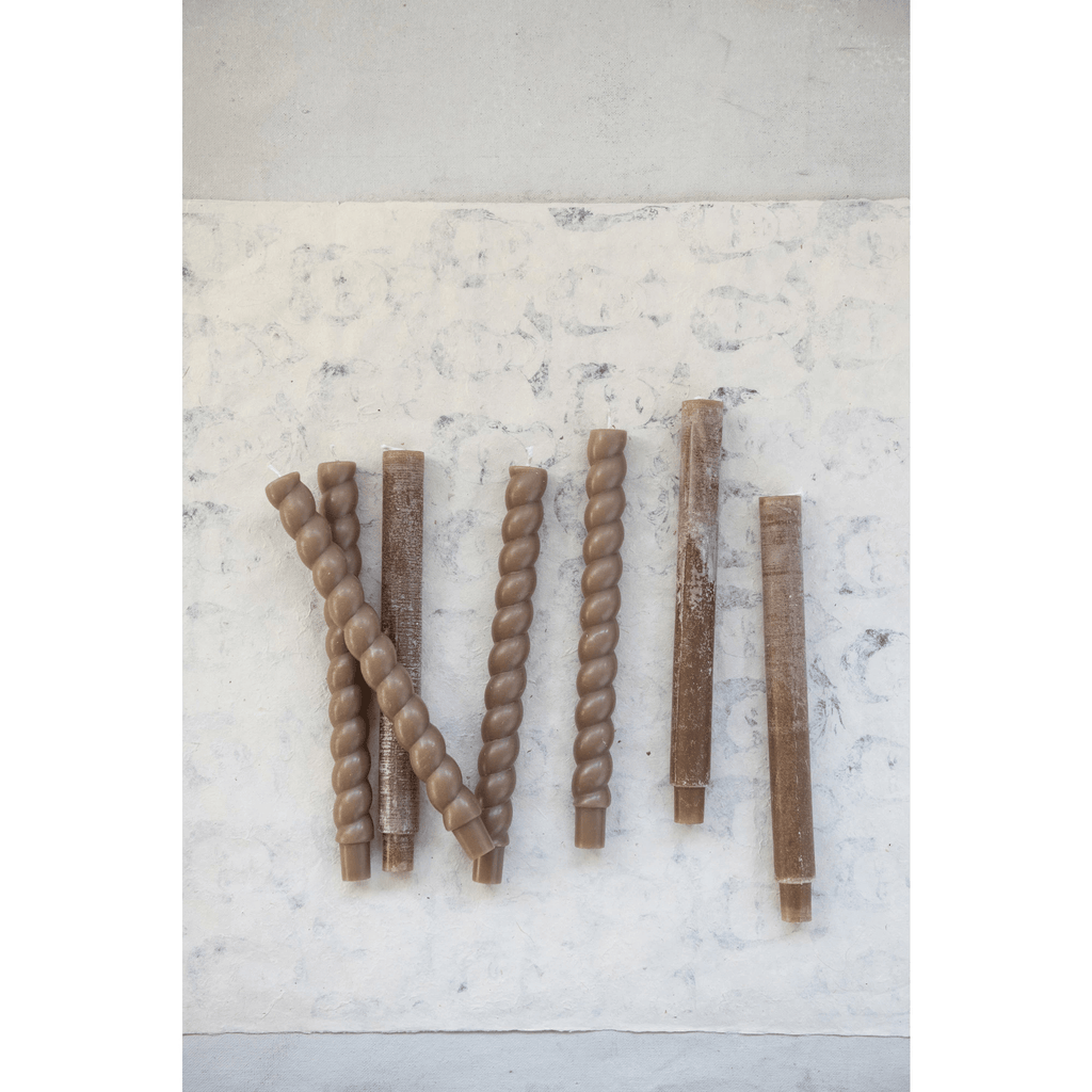 Tapered Twist Candles - 2 pc