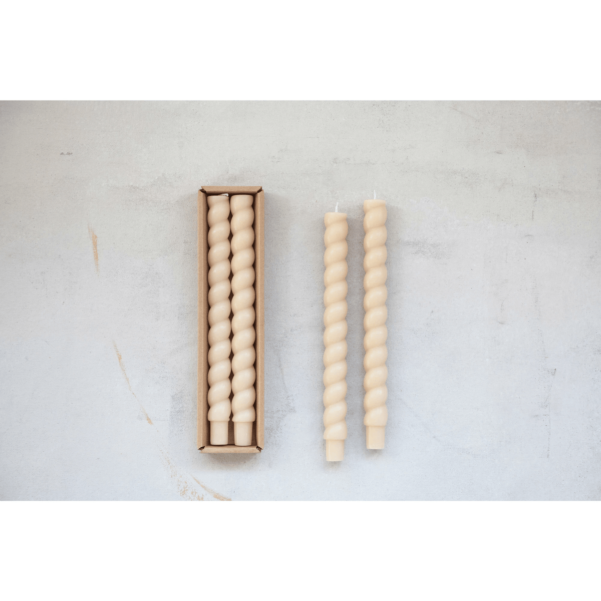 Tapered Twist Candles - 2 pc