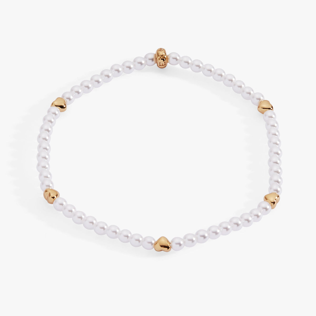 Alex + Ani Heart and Pearl Stretch Bracelet
