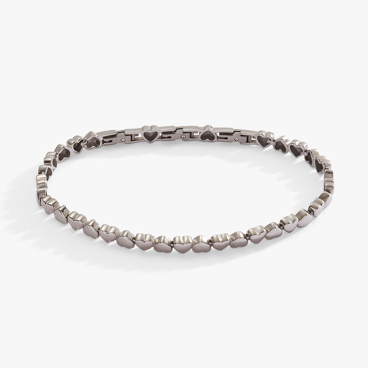 Alex + Ani Heart Charm Tennis Bracelet