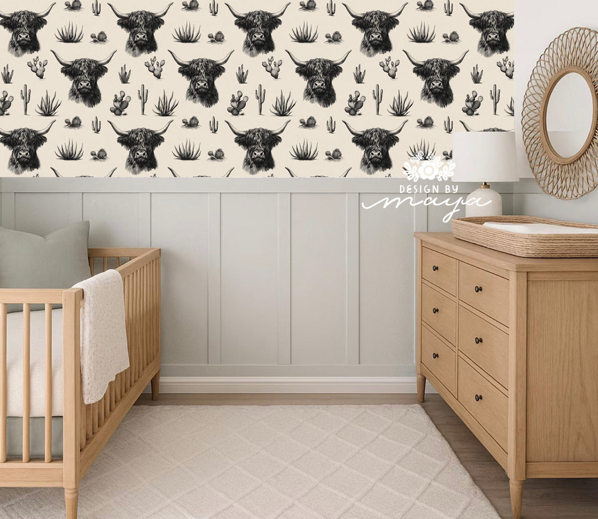 Farmhouse Wallpaper - Nursery Wall Decor Wallpaper