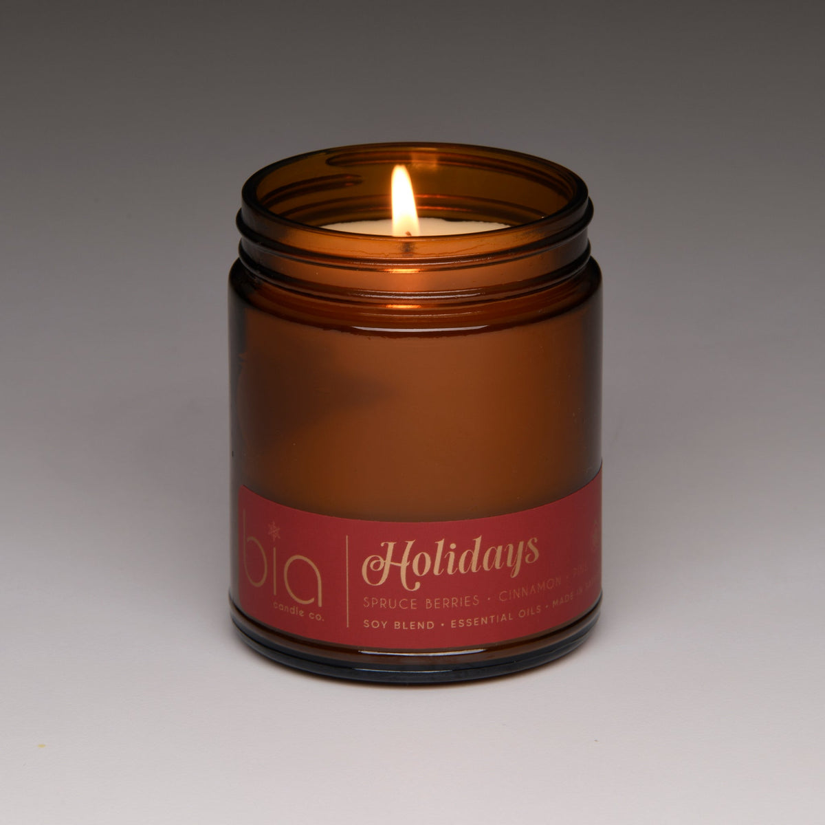Holidays Soy Blend Candle — Cinnamon, Orange Peel, Pine & Vanilla