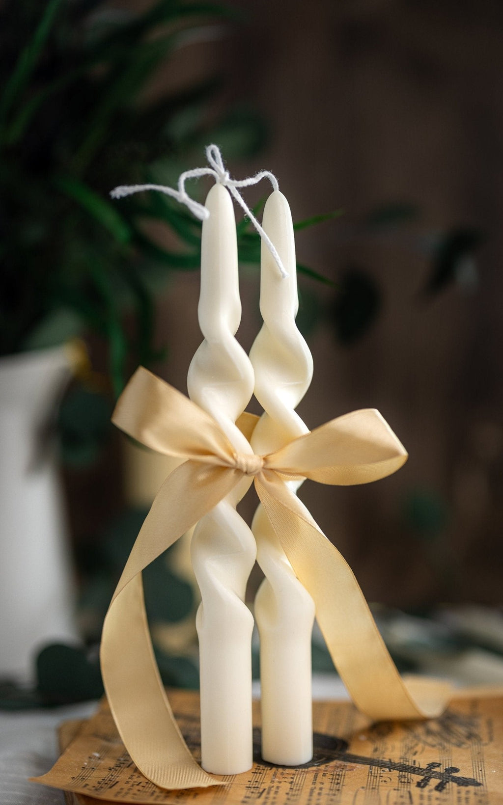 Twisted Spiral Taper Candle