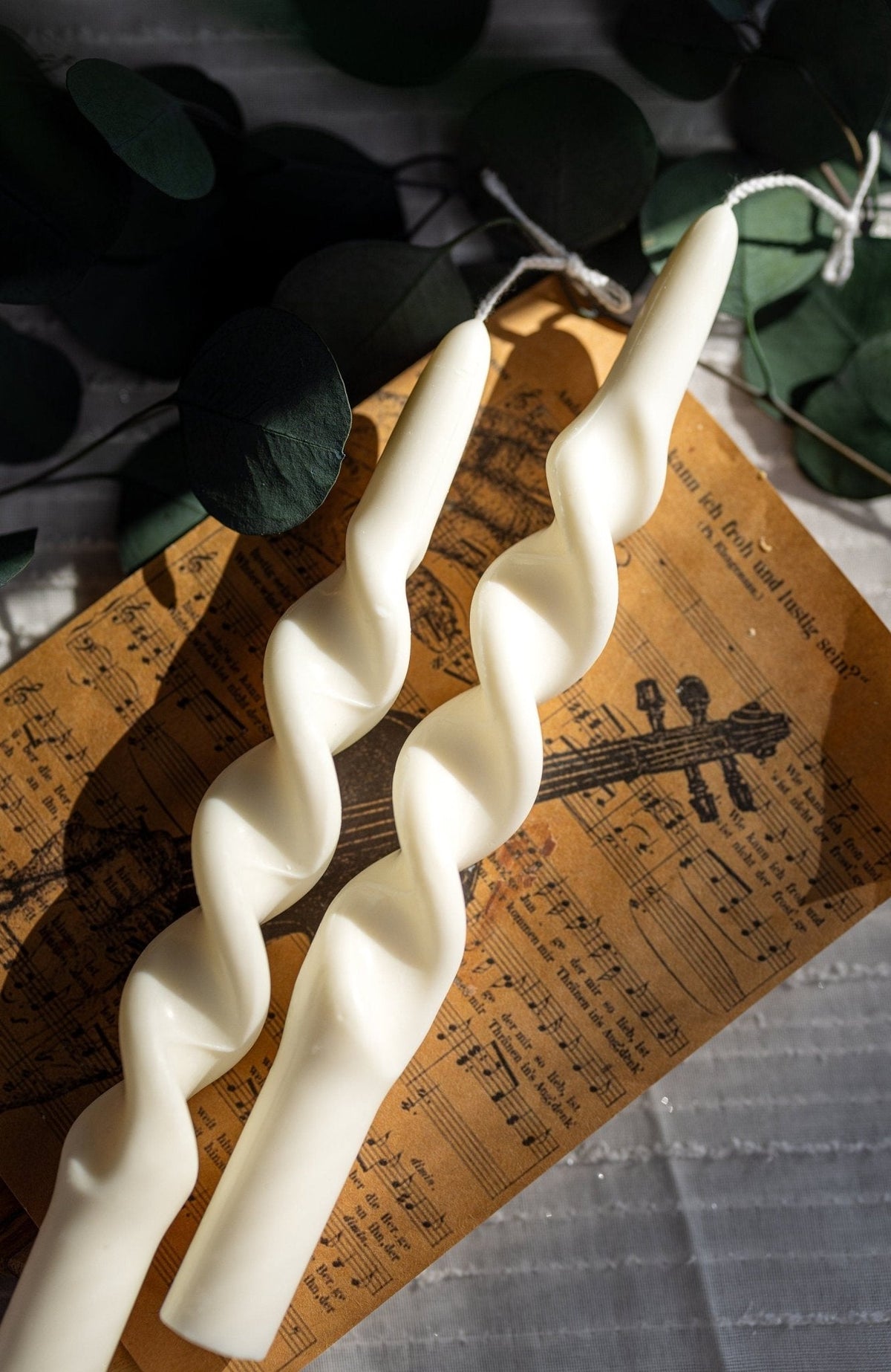 Twisted Spiral Taper Candle